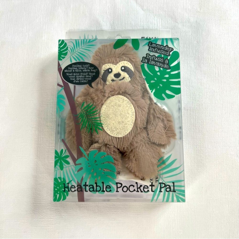 Gamago Heatable Reusable Sloth Pocket Pal Lavender Infused
